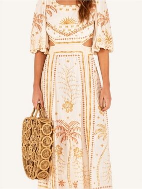 FARM RIO Printed Maxi Dress – Size XL